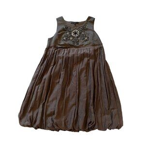 Miss Me Silk Blend Babydoll Bubble Mini Dress M